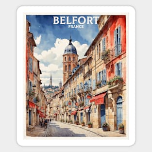 Belfort France Vintage Travel Poster Tourism Magnet